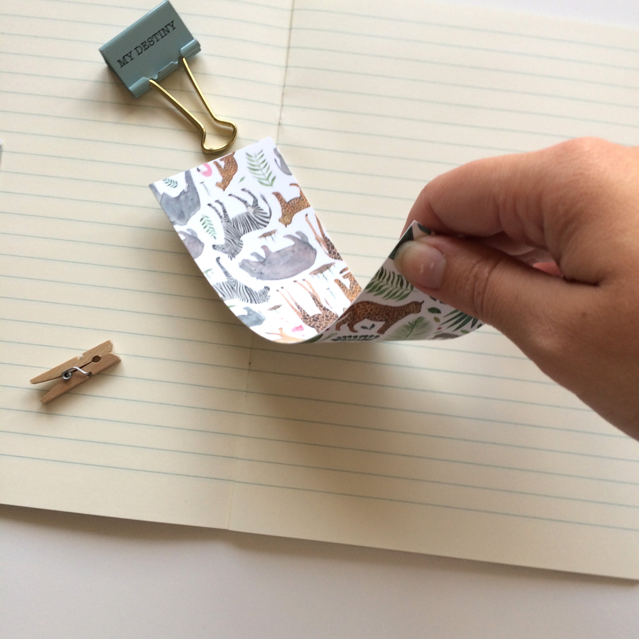 Pack of three - double sided bookmarks