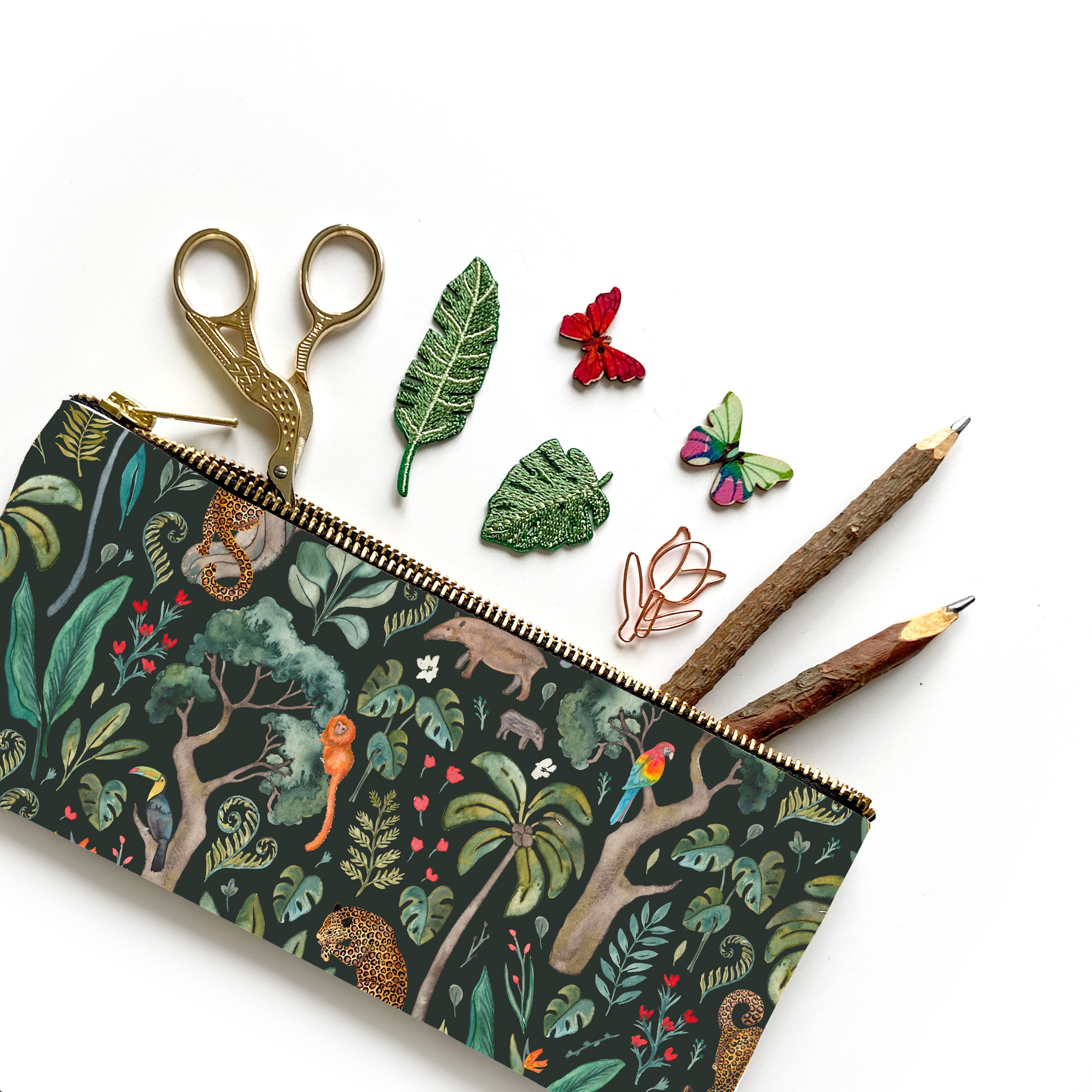 Jungle pencil case