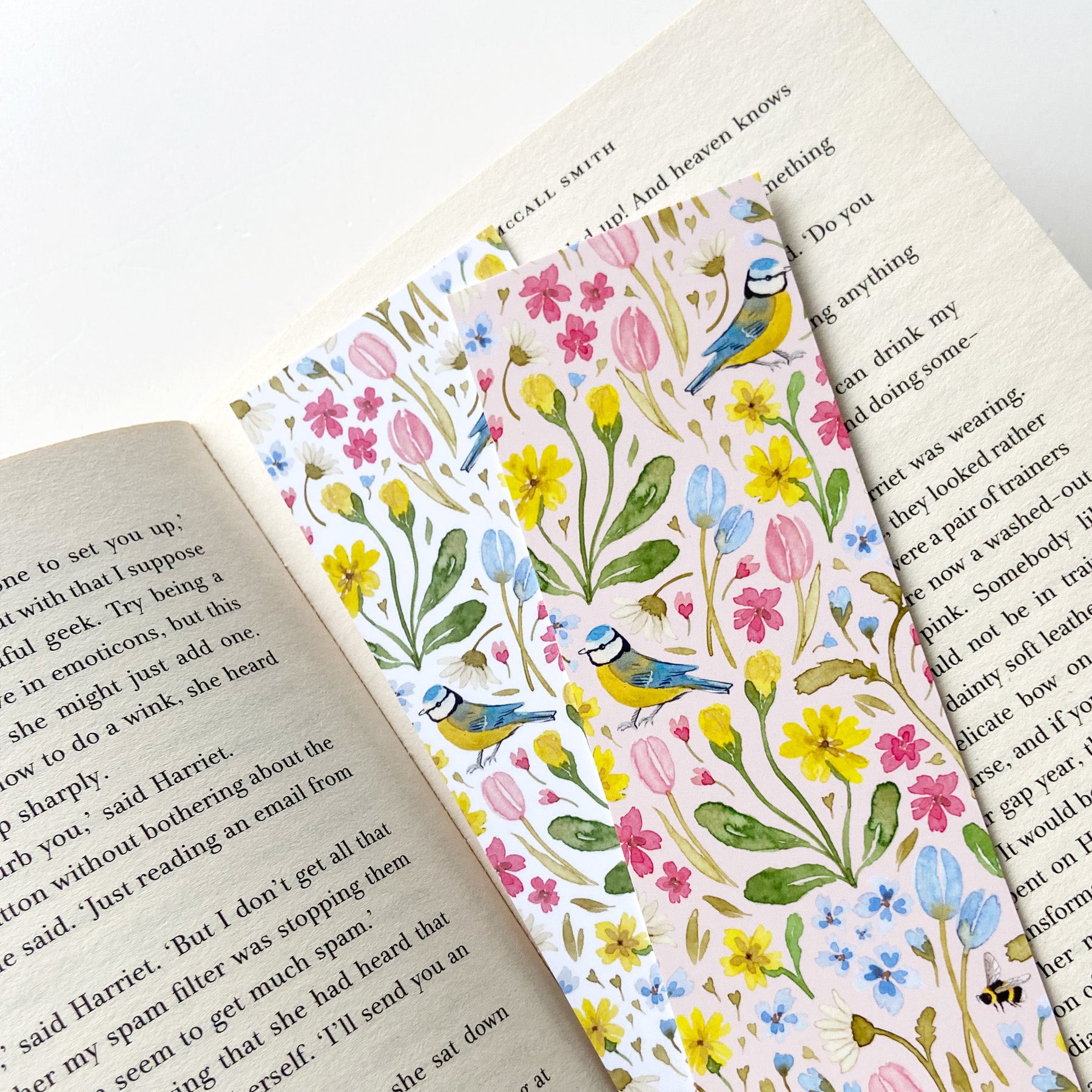 Blue tit Double sided bookmark
