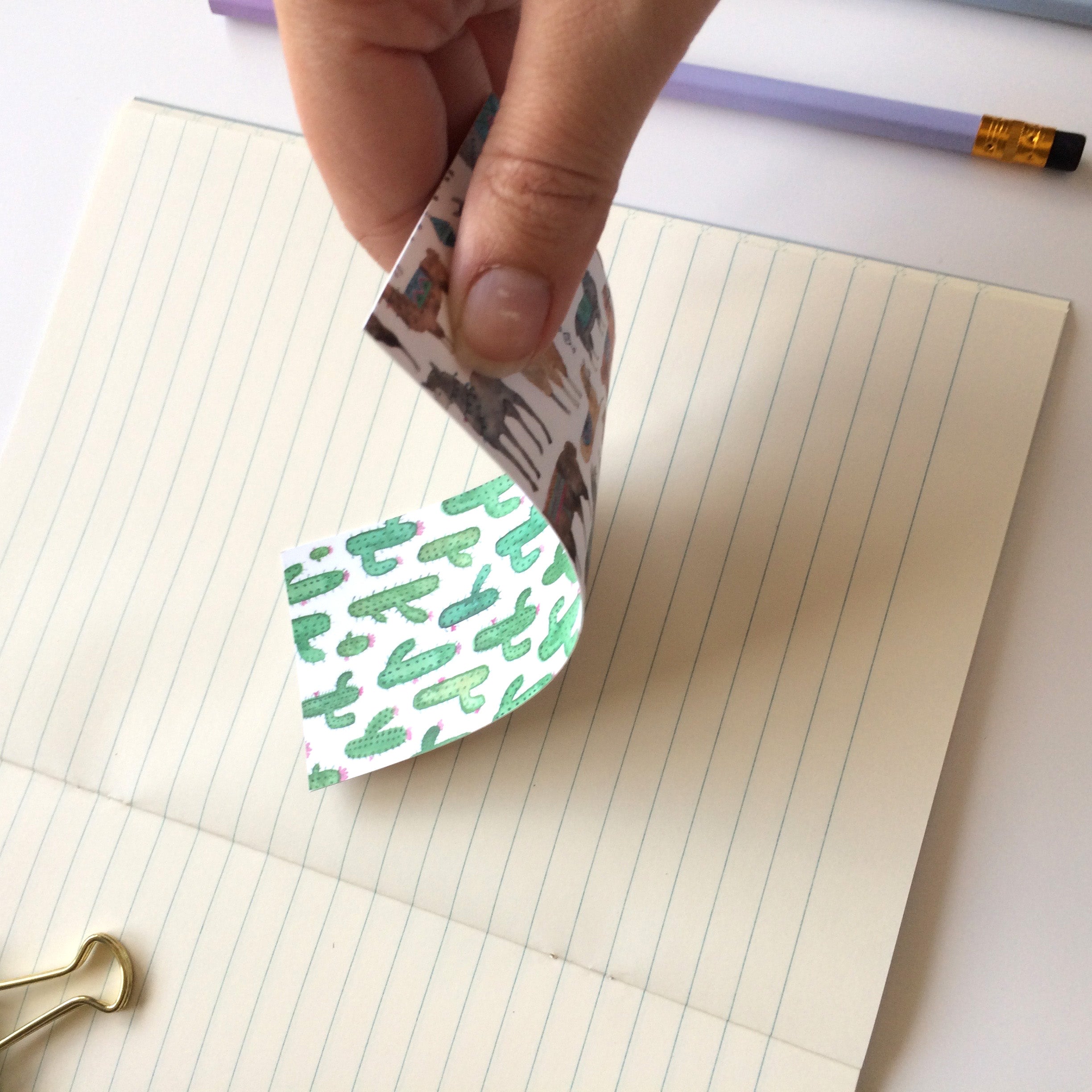 Pack of three - double sided bookmarks