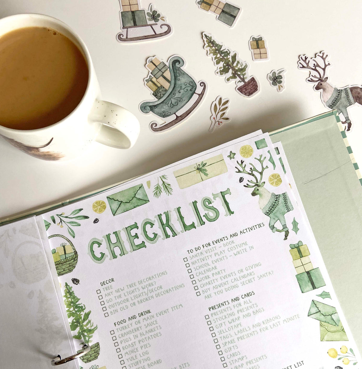 Christmas planner printable bundle
