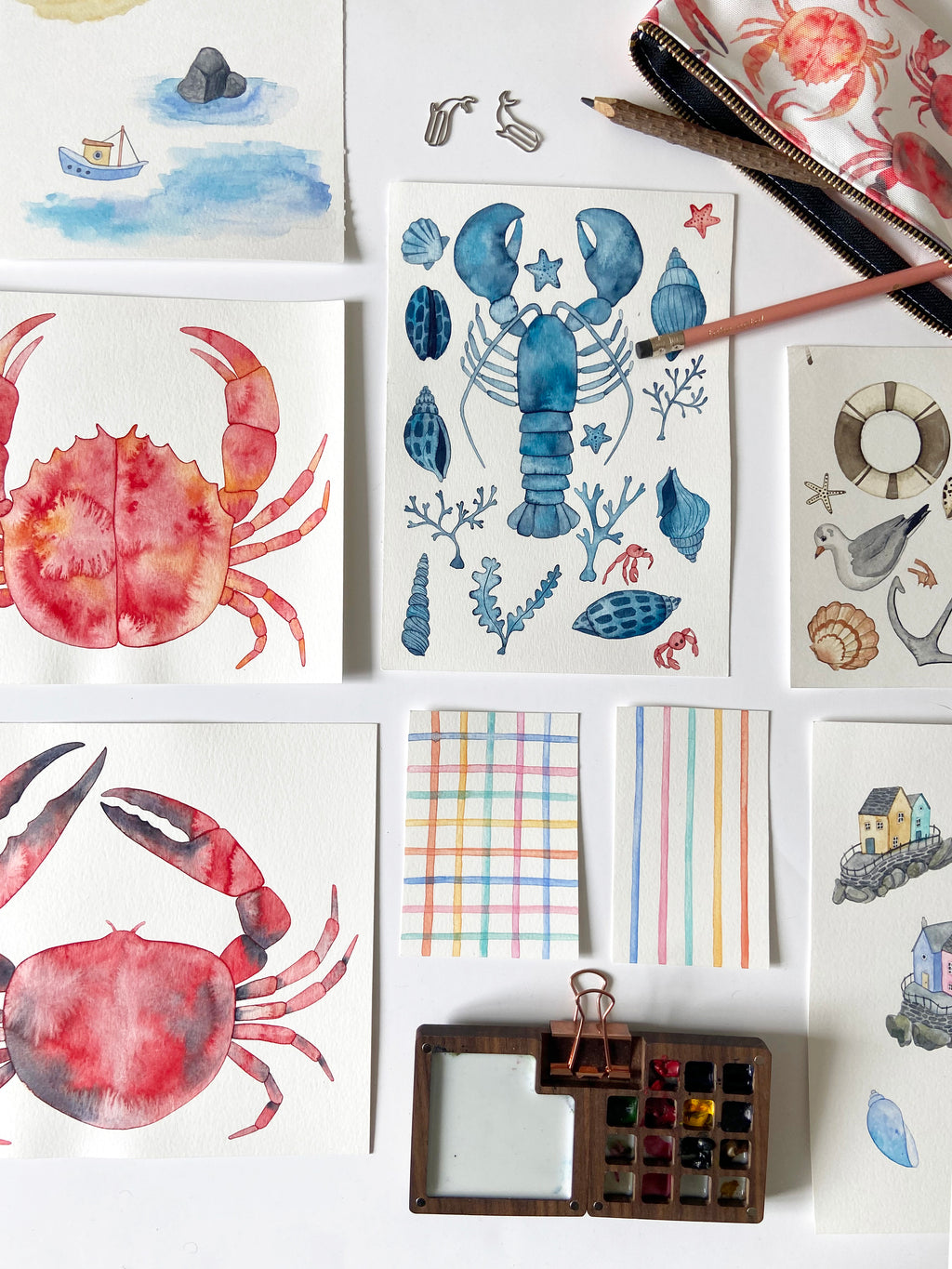 Crab pencil case