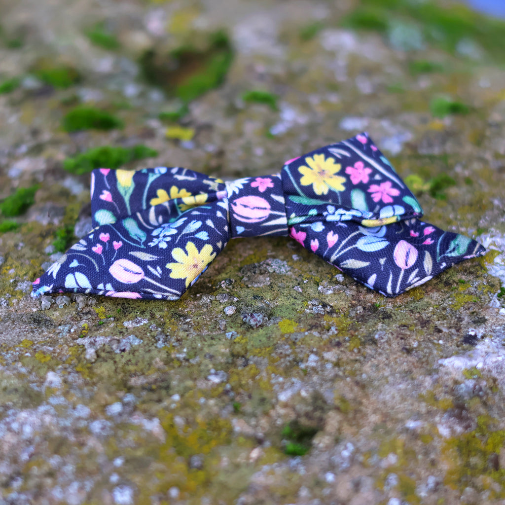 Blue tit dark - Hair Bow