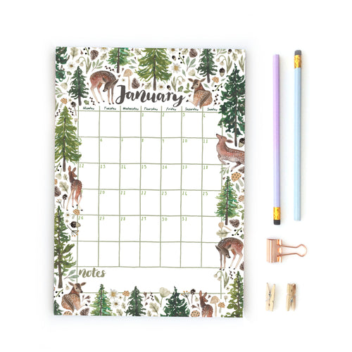 Calendar pages digital download printable