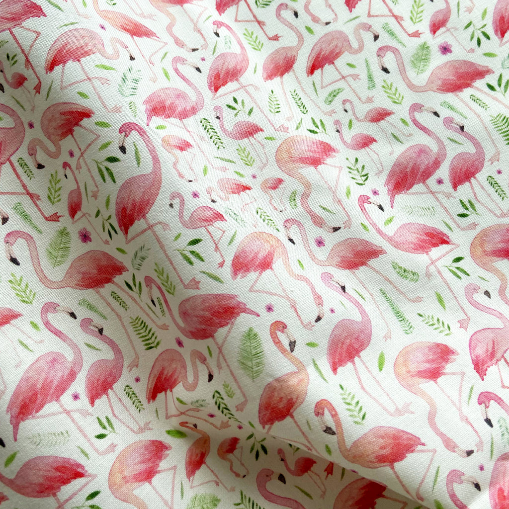 1m + flamingo cotton fabric
