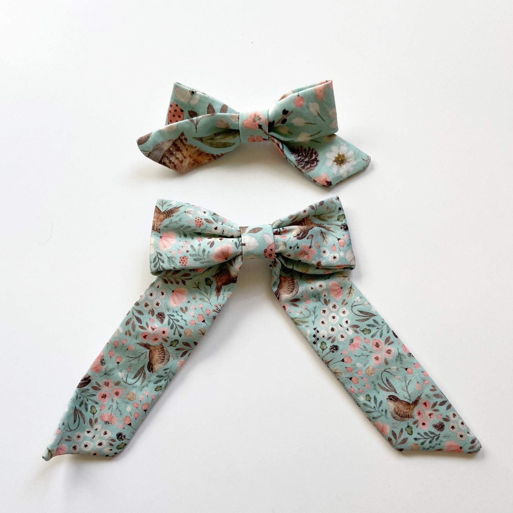 Floral Wren - Hair Bow