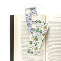 Pumpkin and whimsical mushroom double sided bookmark