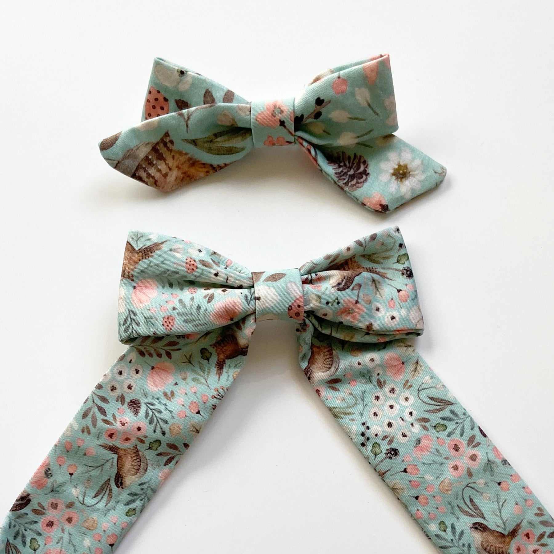 Floral Wren - Hair Bow