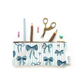Coquette blue bows pencil case
