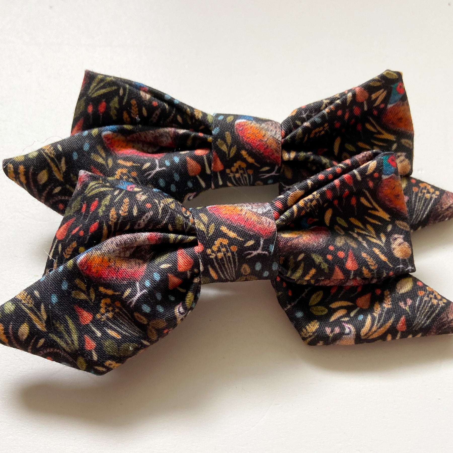 Floral Pheasant - Hair Bow
