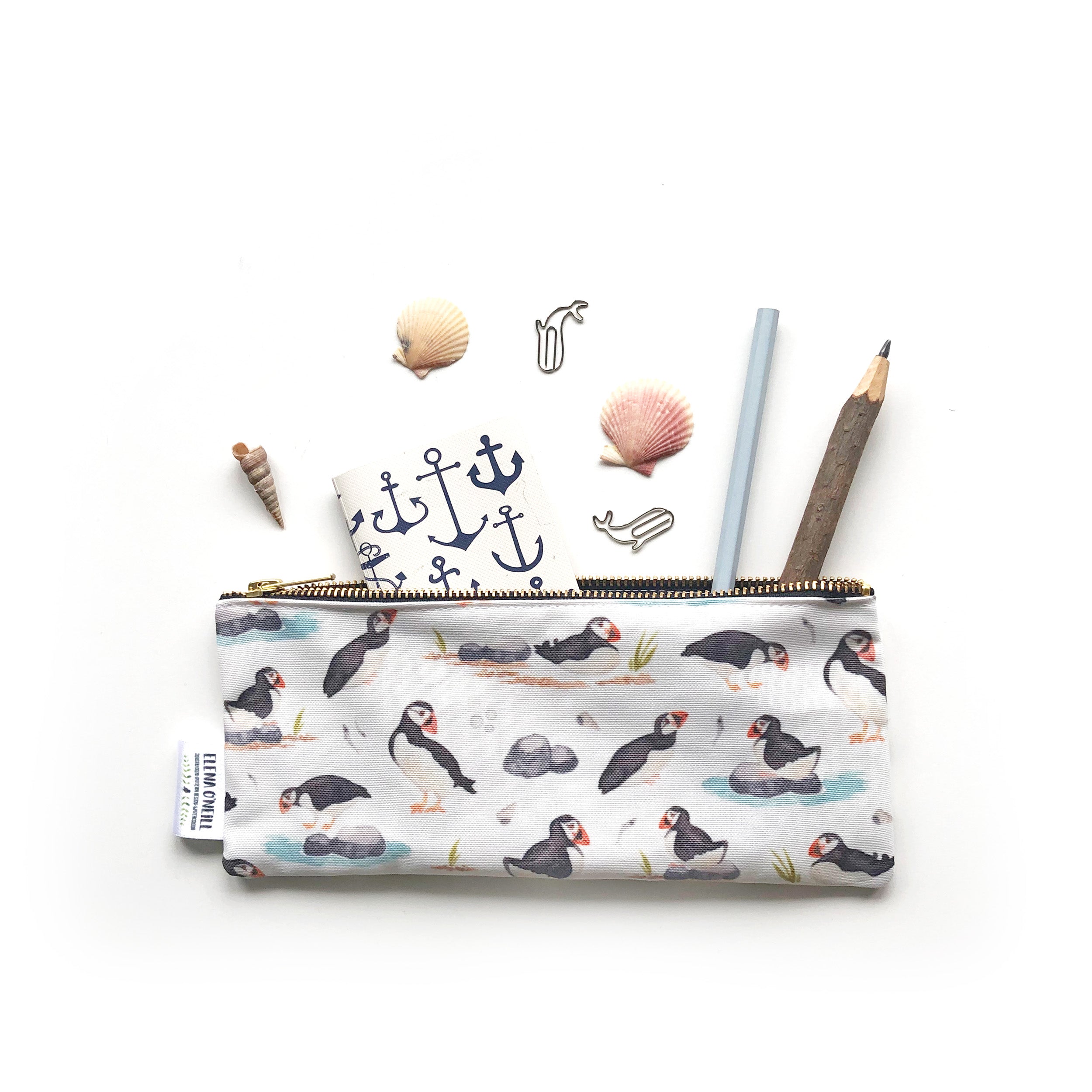Puffins pencil case