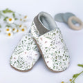 Rabbit Eucalyptus - Barefoot soft sole shoes - inch blue - handmade in the UK