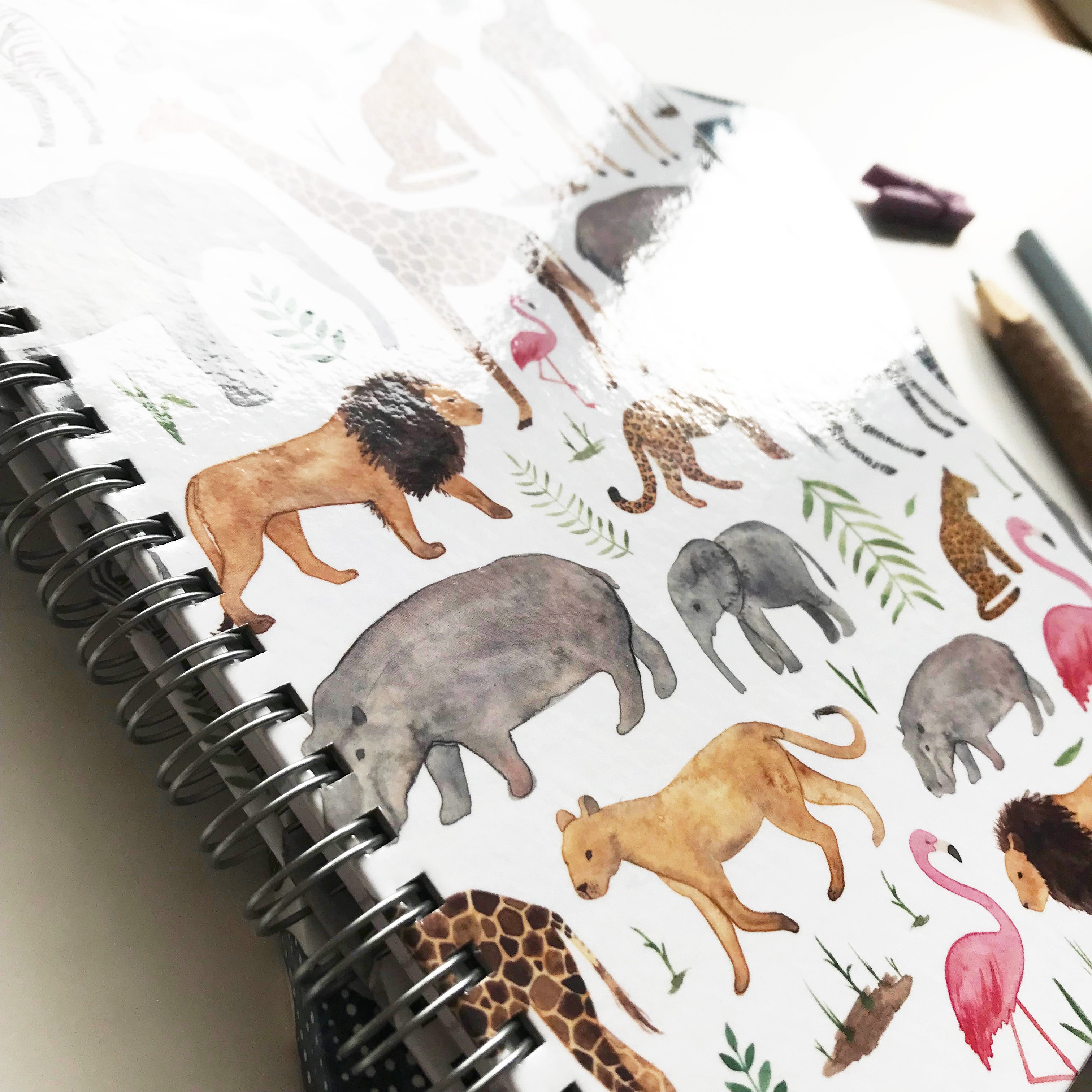 Safari Ring bound A5 Hardback Notebook