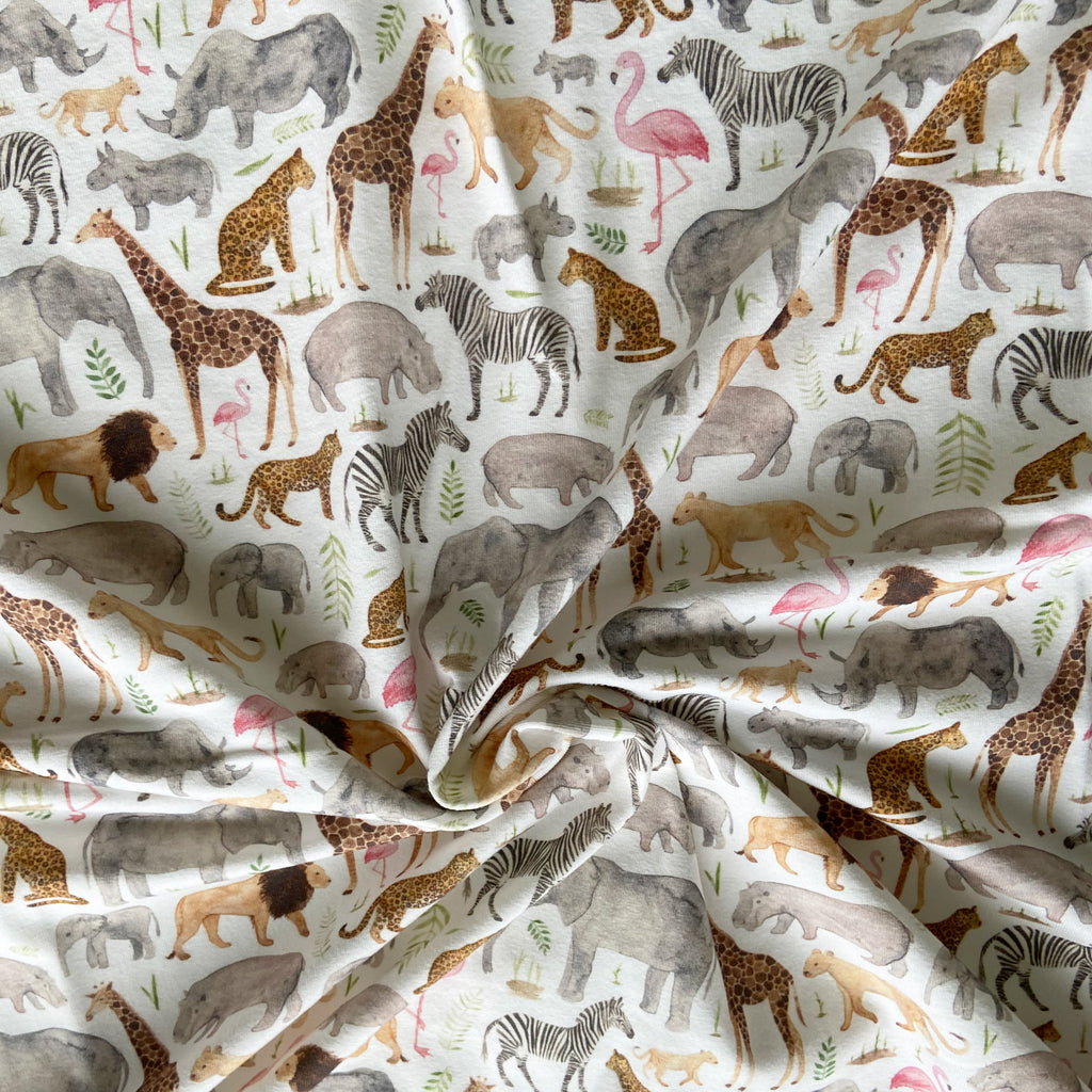 1m Safari organic jersey fabric