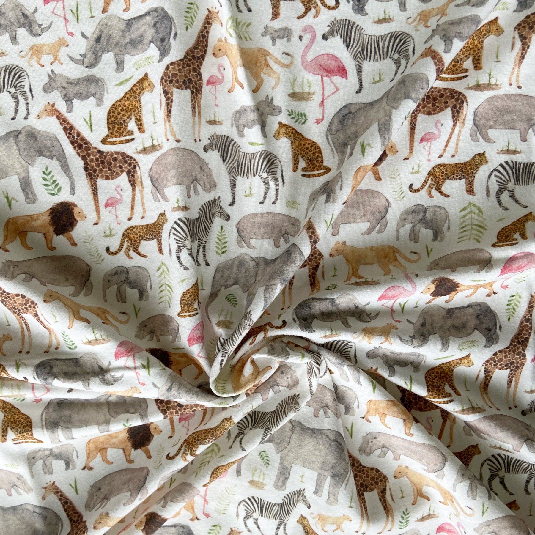 1m Safari organic jersey fabric