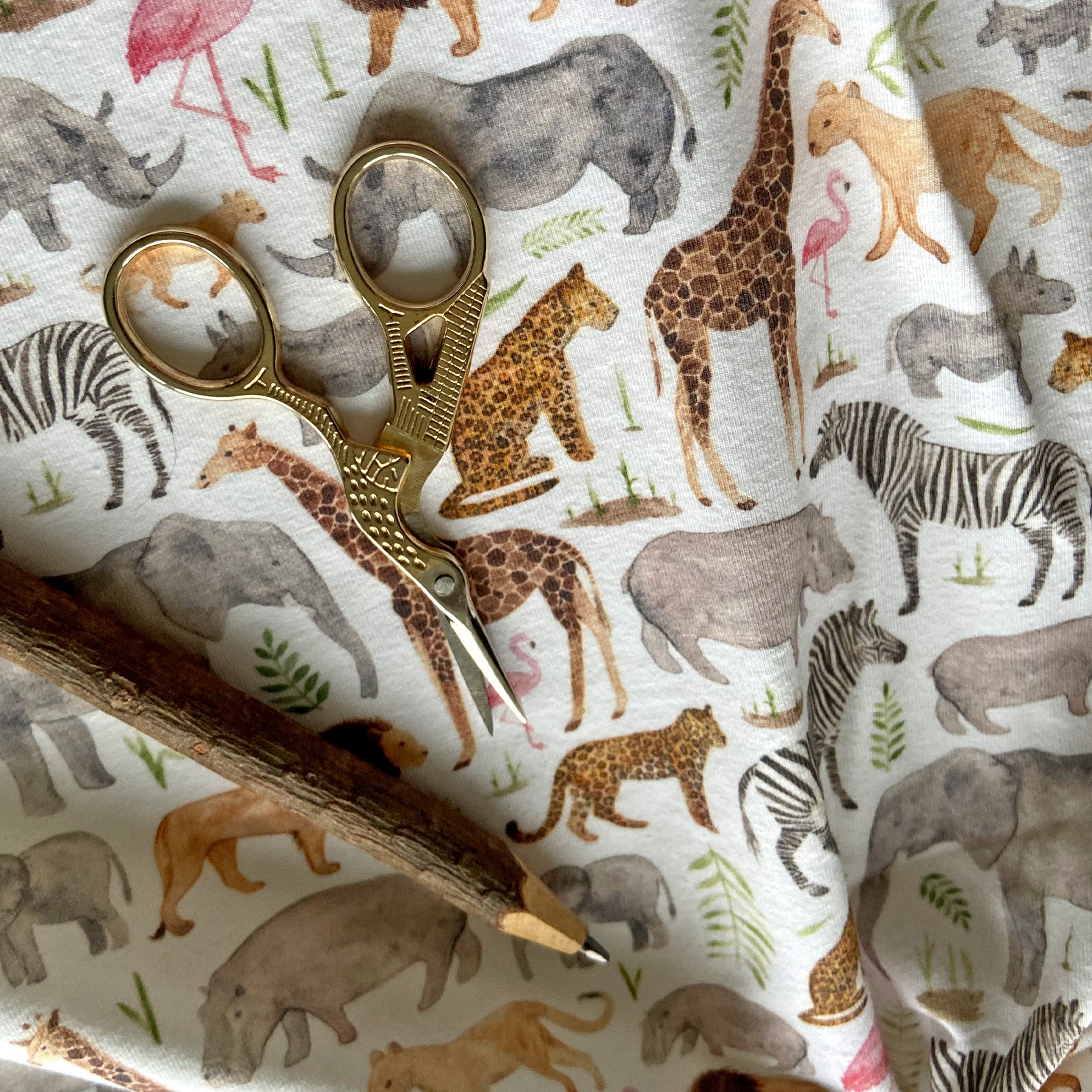 1m Safari organic jersey fabric