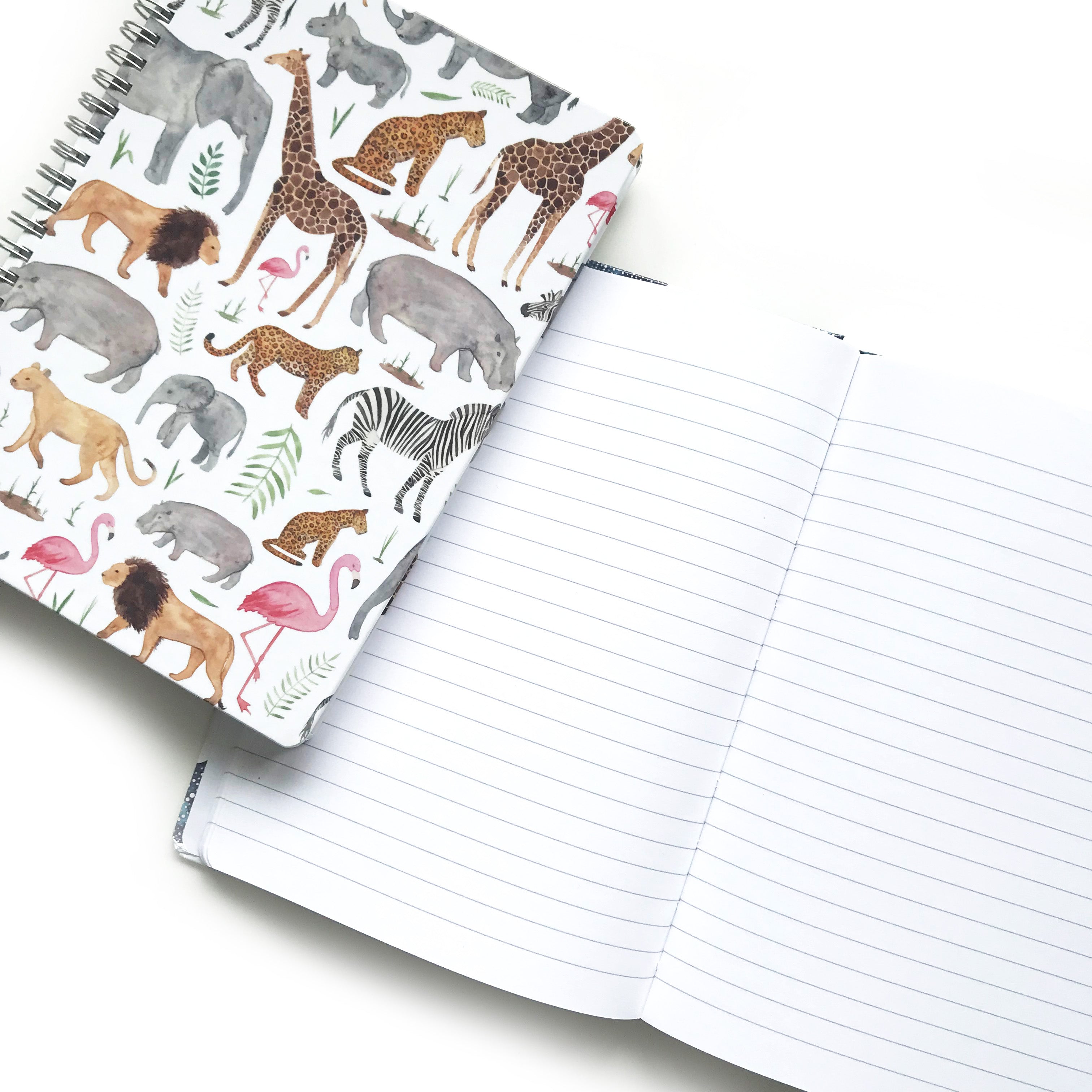 Safari Ring bound A5 Hardback Notebook