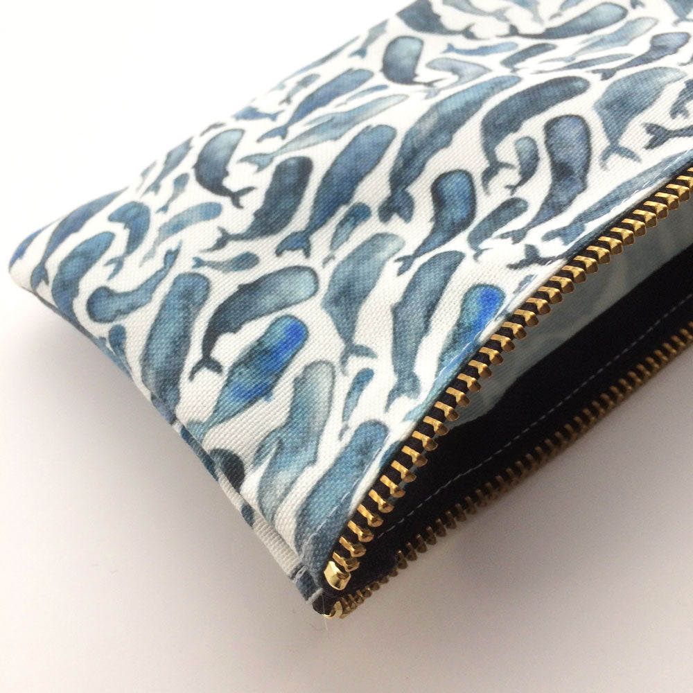Sperm whale pencil case