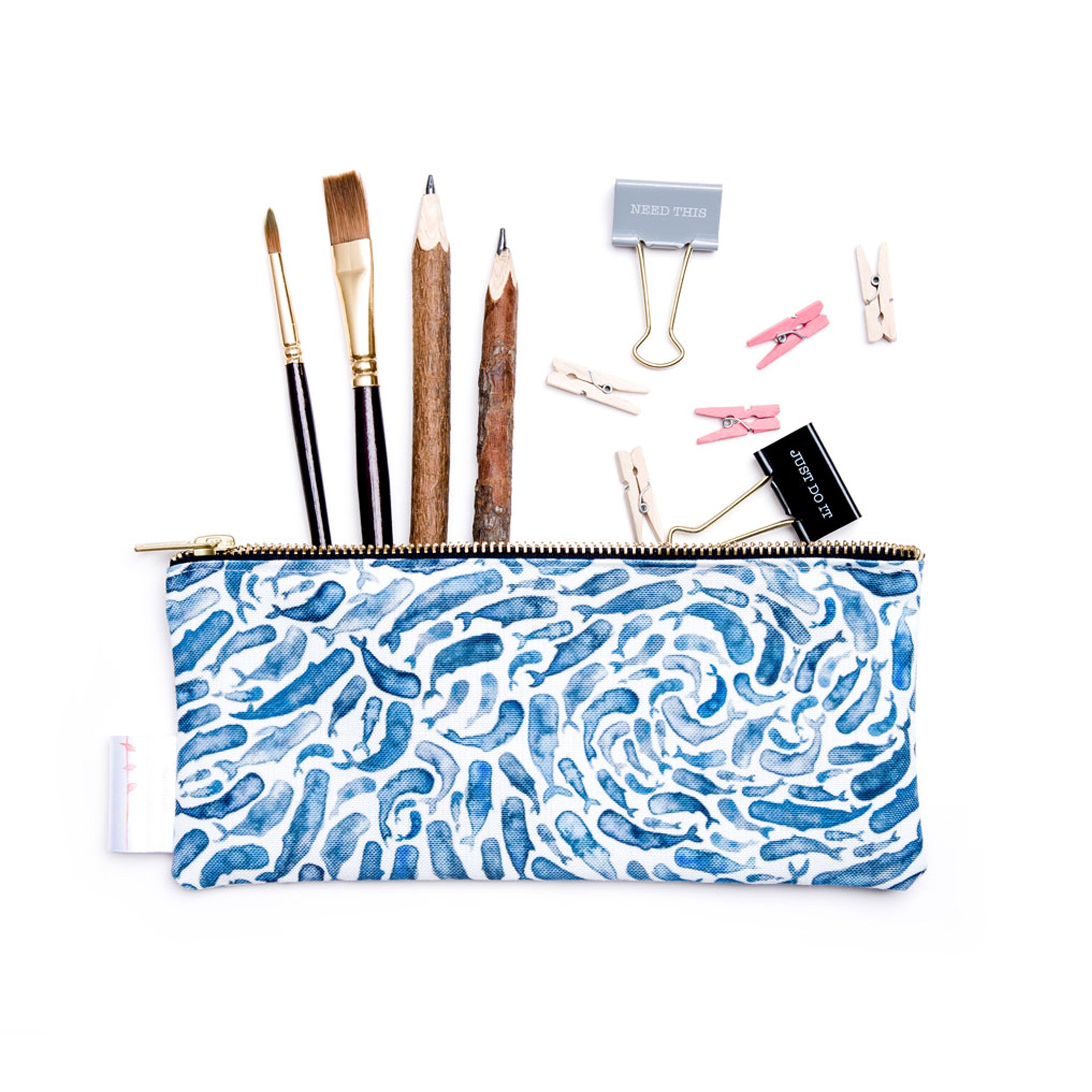 Sperm whale pencil case