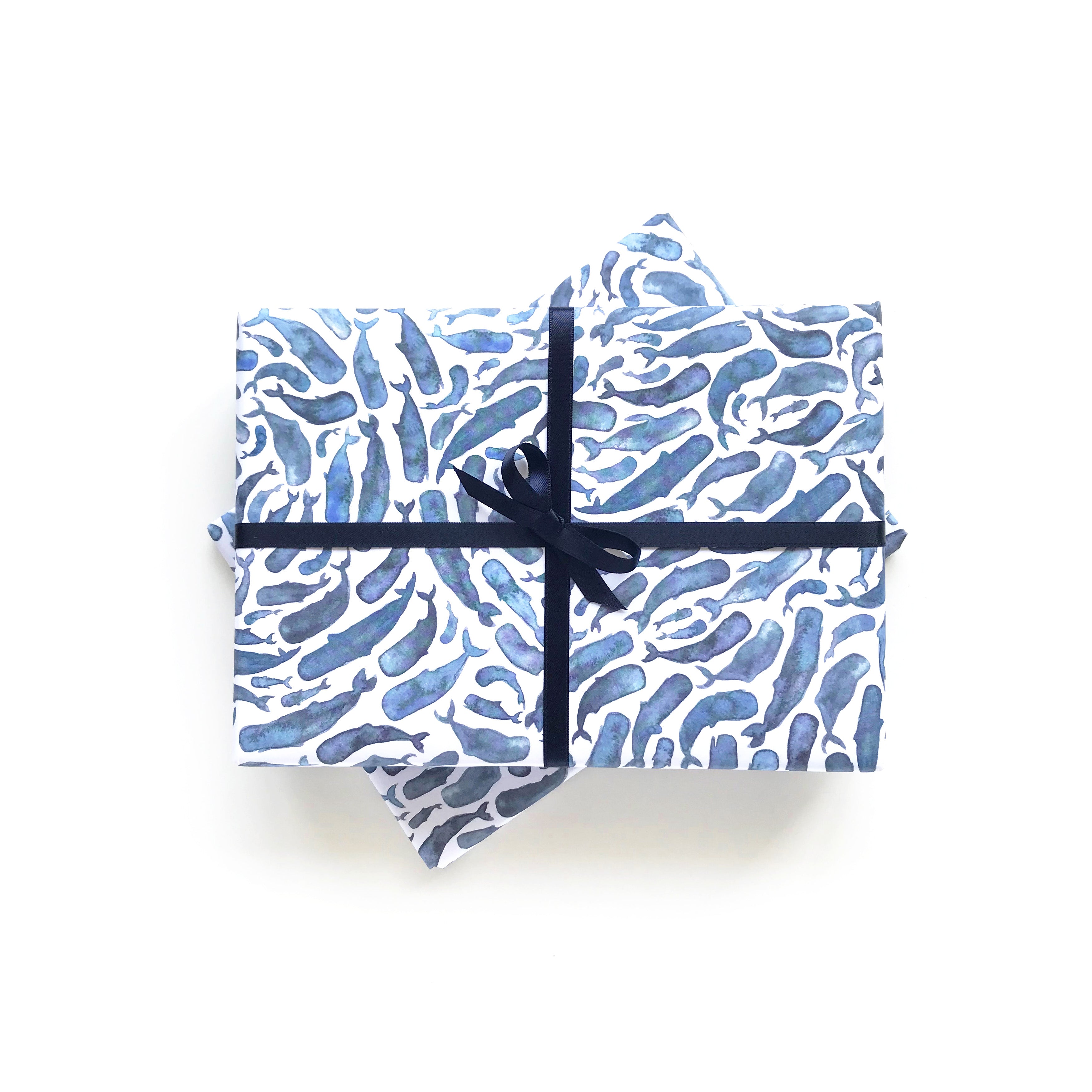 Whale - wrapping paper