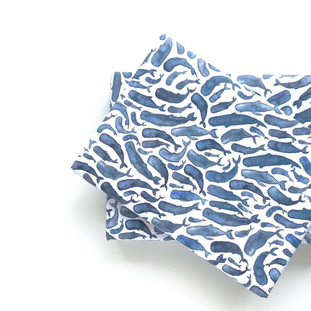 Whale - wrapping paper